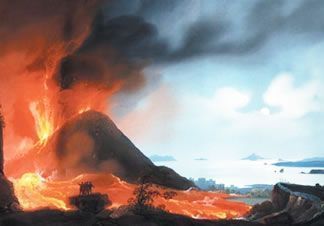 La erupción del Vesubio y el cataclismo de Pompeya