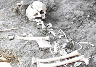 Descubrimiento en Pompeya: el esqueleto de un niño pompeyano
