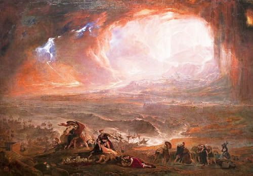 La destruction de Pompéi - John Martin (1822)